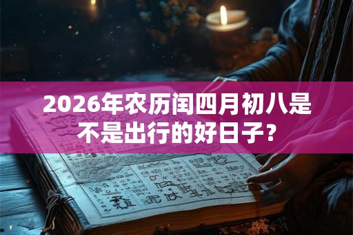 2026年农历闰四月初八是不是出行的好日子？