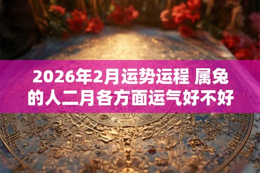 2026年2月运势运程 属兔的人二月各方面运气好不好