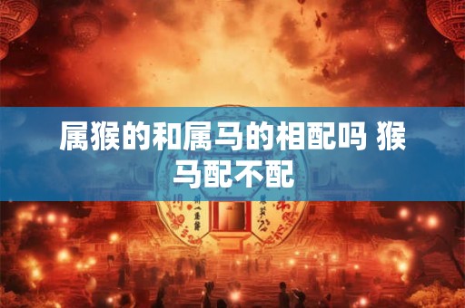 属猴的和属马的相配吗 猴马配不配