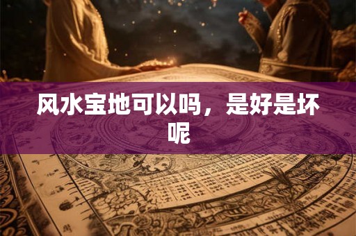 风水宝地可以吗，是好是坏呢