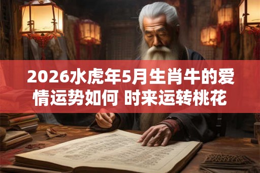 2026水虎年5月生肖牛的爱情运势如何 时来运转桃花旺盛