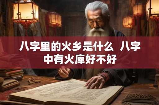 八字里的火乡是什么  八字中有火库好不好