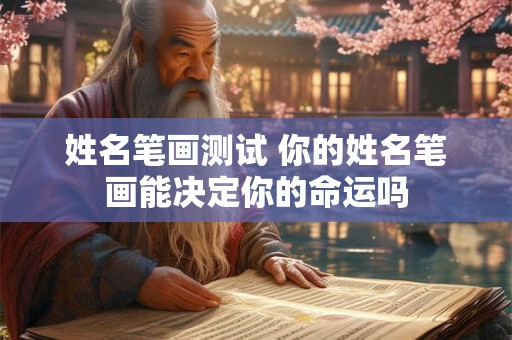 姓名笔画测试 你的姓名笔画能决定你的命运吗 姓名笔画测试 你的姓名笔画能决定你的命运吗