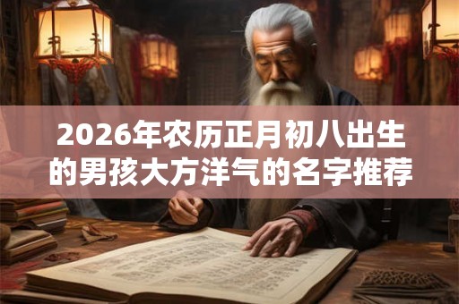 2026年农历正月初八出生的男孩大方洋气的名字推荐