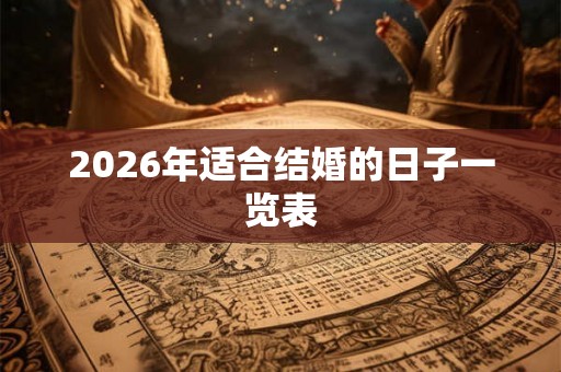 2026年适合结婚的日子一览表 2026年适合结婚的日子一览表