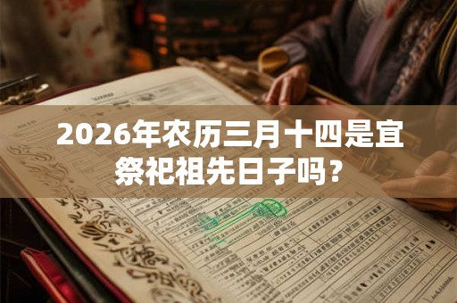 2026年农历三月十四是宜祭祀祖先日子吗？