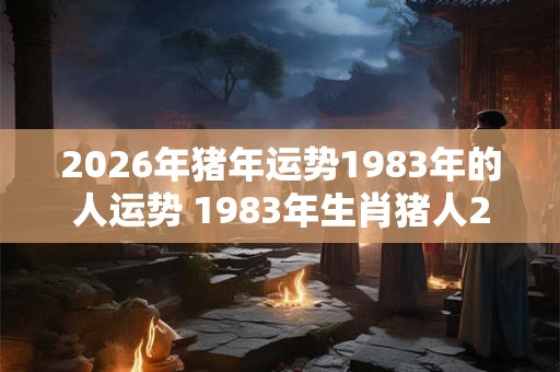 2026年猪年运势1983年的人运势 1983年生肖猪人2026年运势如何