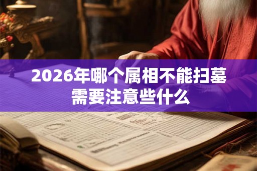 2026年哪个属相不能扫墓 需要注意些什么