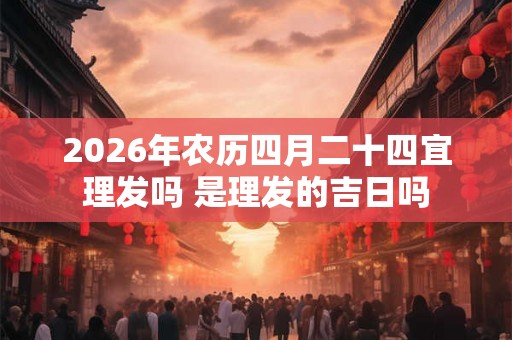 2026年农历四月二十四宜理发吗 是理发的吉日吗