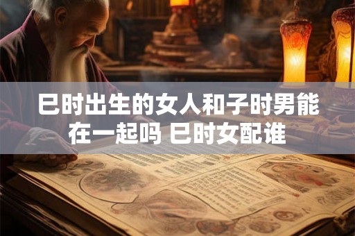 巳时出生的女人和子时男能在一起吗 巳时女配谁