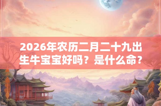 2026年农历二月二十九出生牛宝宝好吗?是什么命? 2026年农历二月二十九出生牛宝宝好吗?是什么命?