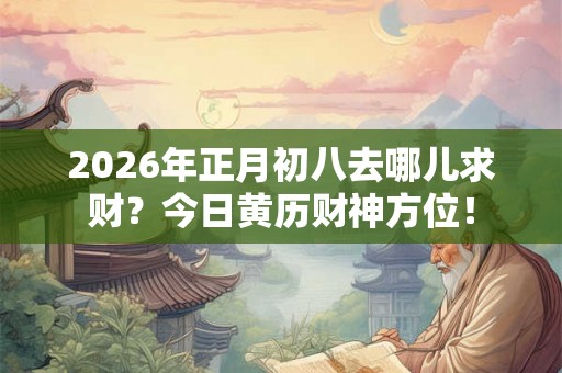2026年正月初八去哪儿求财？今日黄历财神方位！
