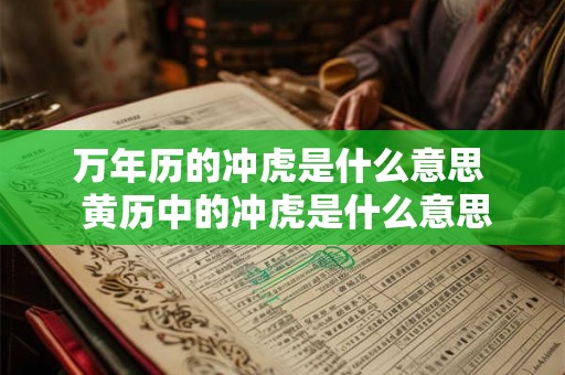 万年历的冲虎是什么意思  黄历中的冲虎是什么意思