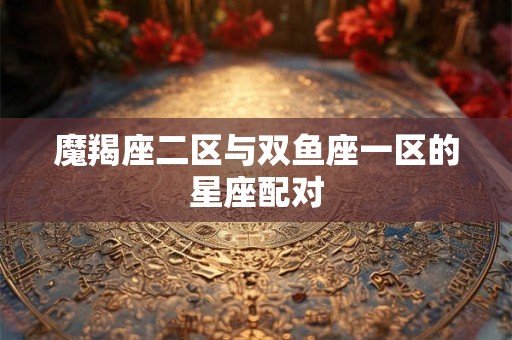 魔羯座二区与双鱼座一区的星座配对
