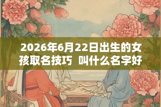 2026年6月22日出生的女孩取名技巧  叫什么名字好