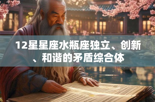 12星星座水瓶座独立、创新、和谐的矛盾综合体 12星星座水瓶座独立、创新、和谐的矛盾综合体