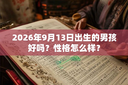 2026年9月13日出生的男孩好吗?性格怎么样? 2026年9月13日出生的男孩好吗?性格怎么样?