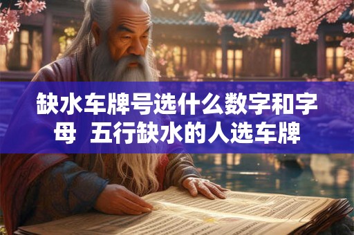 缺水车牌号选什么数字和字母  五行缺水的人选车牌