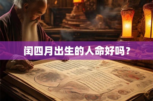 闰四月出生的人命好吗？