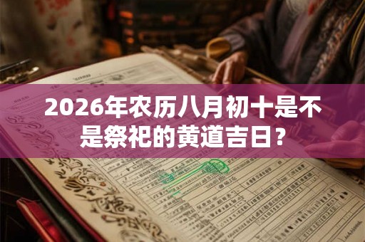 2026年农历八月初十是不是祭祀的黄道吉日? 2026年农历八月初十是不是祭祀的黄道吉日?