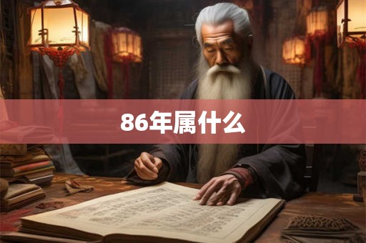 86年属什么
