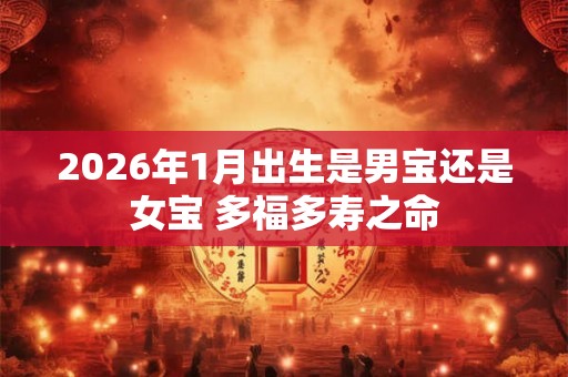 2026年1月出生是男宝还是女宝 多福多寿之命
