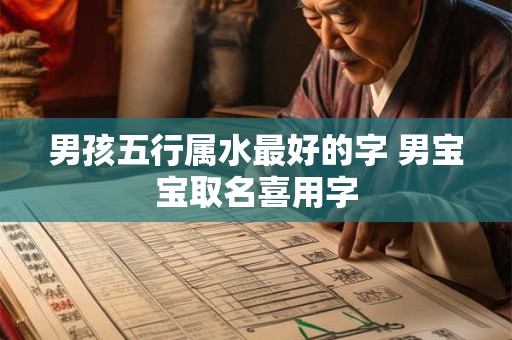 男孩五行属水最好的字 男宝宝取名喜用字