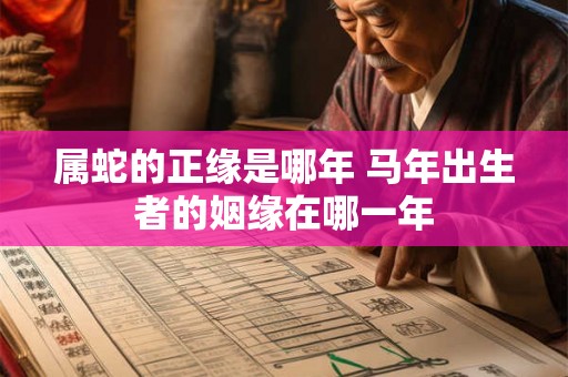 属蛇的正缘是哪年 马年出生者的姻缘在哪一年