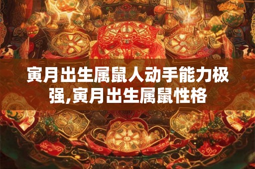 寅月出生属鼠人动手能力极强,寅月出生属鼠性格 寅月出生属鼠人动手能力极强,寅月出生属鼠性格