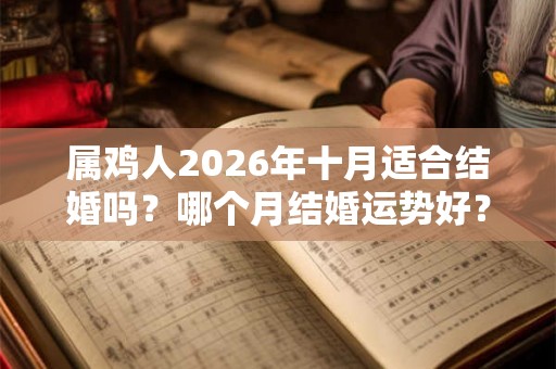 属鸡人2026年十月适合结婚吗？哪个月结婚运势好？