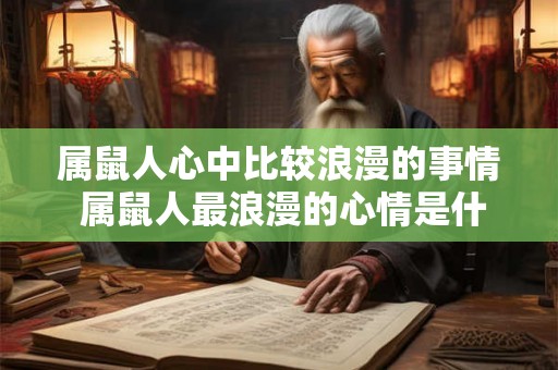 属鼠人心中比较浪漫的事情 属鼠人最浪漫的心情是什么