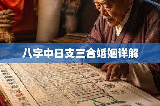 八字中日支三合婚姻详解
