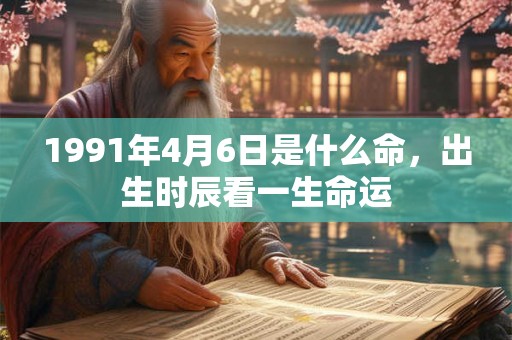 1991年4月6日是什么命，出生时辰看一生命运