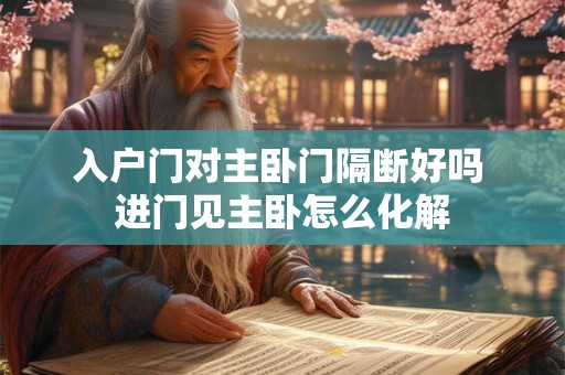入户门对主卧门隔断好吗 进门见主卧怎么化解