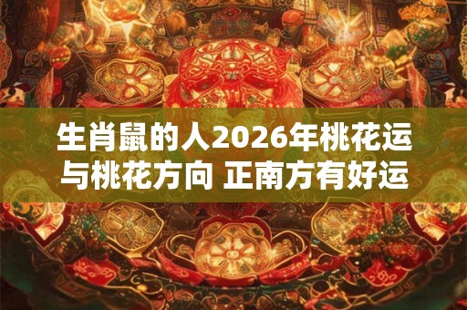 生肖鼠的人2026年桃花运与桃花方向 正南方有好运