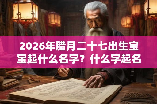 2026年腊月二十七出生宝宝起什么名字？什么字起名有内涵？