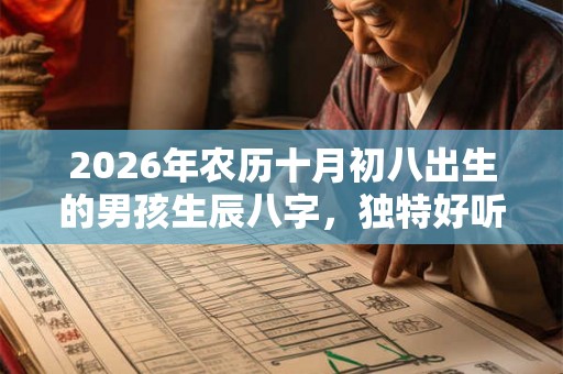 2026年农历十月初八出生的男孩生辰八字，独特好听的名字