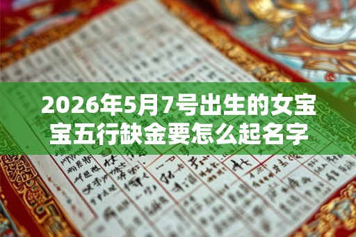 2026年5月7号出生的女宝宝五行缺金要怎么起名字