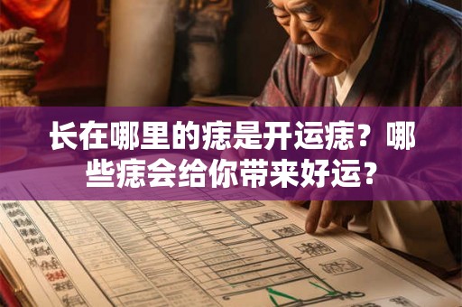 长在哪里的痣是开运痣？哪些痣会给你带来好运？