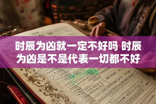时辰为凶就一定不好吗 时辰为凶是不是代表一切都不好呢