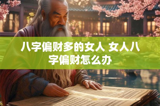 八字偏财多的女人 女人八字偏财怎么办 八字偏财多的女人 女人八字偏财怎么办