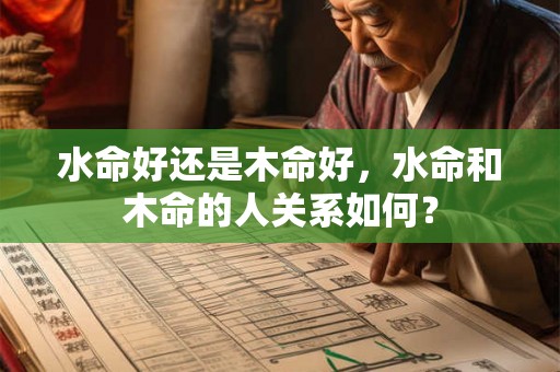 水命好还是木命好，水命和木命的人关系如何？