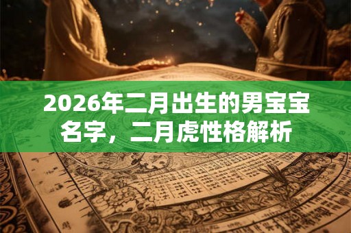 2026年二月出生的男宝宝名字，二月虎性格解析