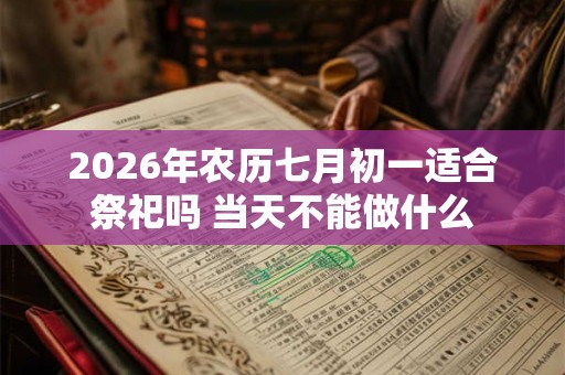 2026年农历七月初一适合祭祀吗 当天不能做什么