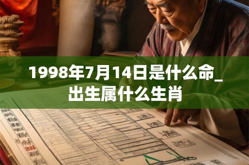 1998年7月14日是什么命_出生属什么生肖