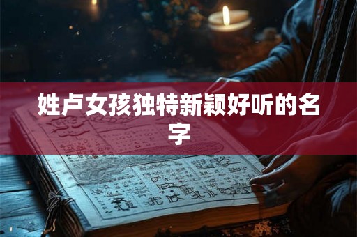 姓卢女孩独特新颖好听的名字