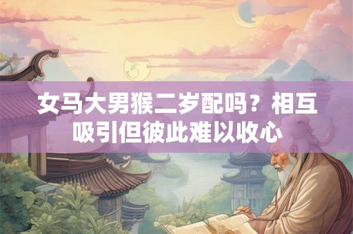 女马大男猴二岁配吗？相互吸引但彼此难以收心