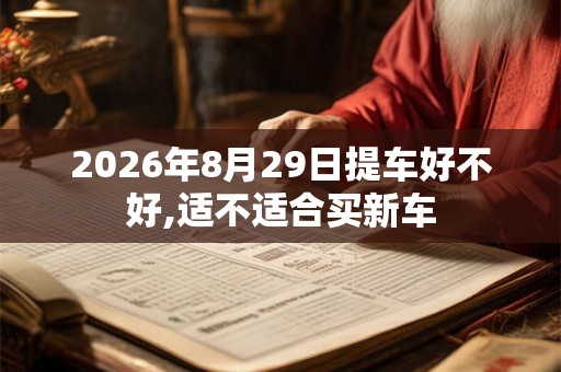 2026年8月29日提车好不好,适不适合买新车