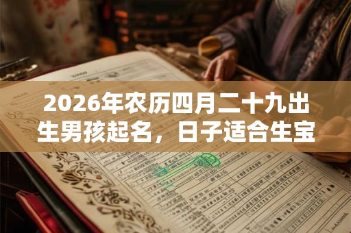 2026年农历四月二十九出生男孩起名,日子适合生宝宝吗? 2026年农历四月二十九出生男孩起名,日子适合生宝宝吗?