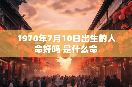 1970年7月10日出生的人命好吗 是什么命